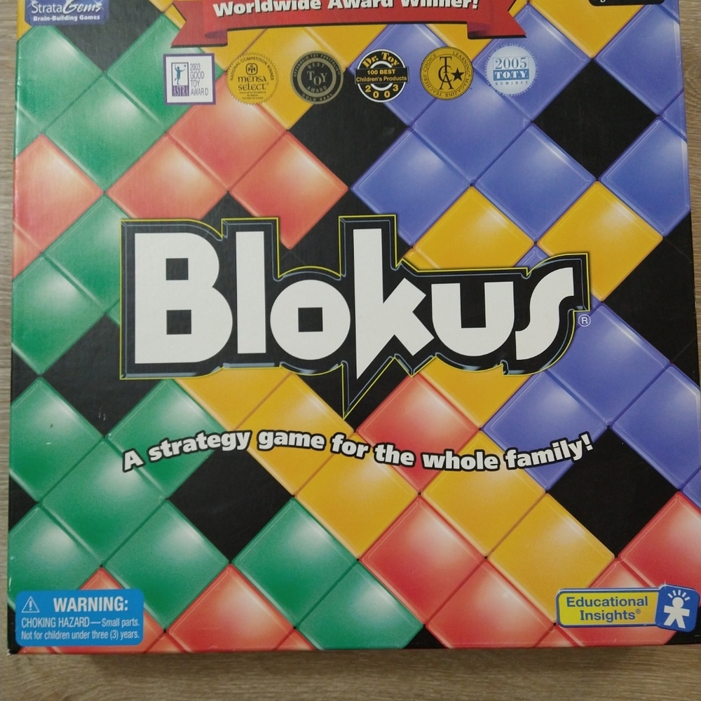 BLOKUS Strategy Board Game Family Fun Game Night Educational Insights, Complete
